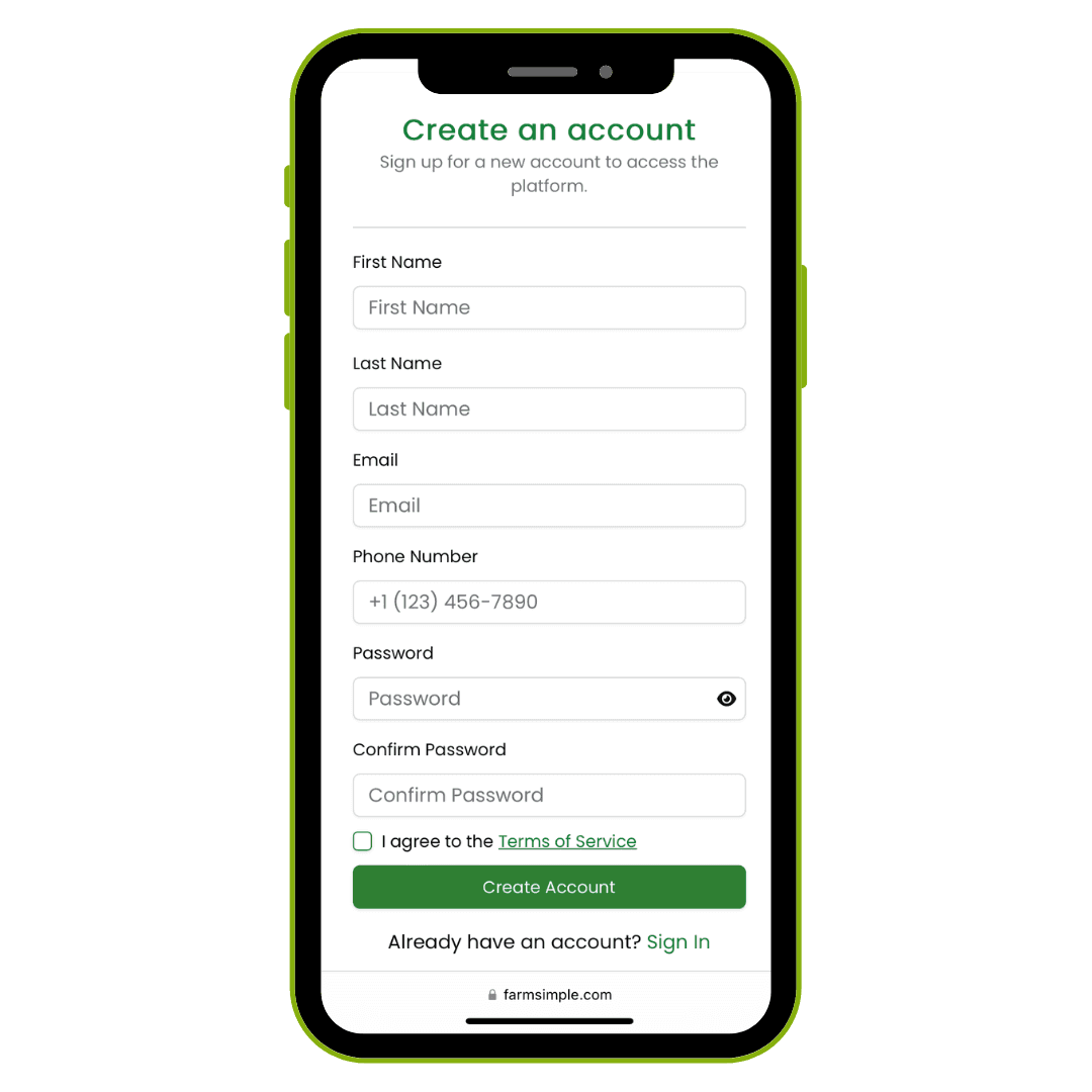 Create an Account