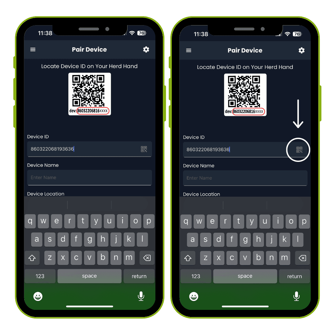 Enter Device ID or Scan QR Code