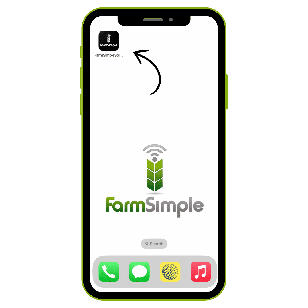 Open the FarmSimple App